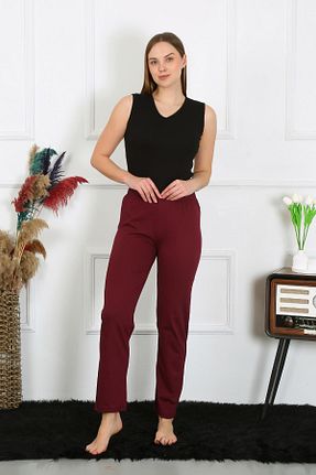 پائین تنه راحتی بنفش زنانه %100 پنبه Akbeniz - کد 820271401