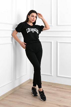 ست گرمکن مشکی زنانه پنبه ای Koza Butik - کد 758000161