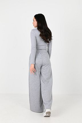 ست گرمکن طوسی زنانه پنبه ای Koza Butik - کد 772285563