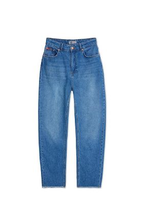 شلوار جین آبی زنانه پاچه لوله تفنگی Lee Cooper - کد 739483734