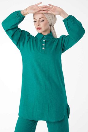 ست گرمکن سبز زنانه پلی استر TOFİSA - کد 819498627