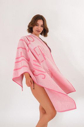 حوله ساحلی صورتی زنانه طرح دار nesehomecollection - کد 857618225