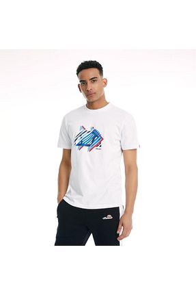 تیشرت سفید مردانه یقه دوچرخه Ellesse - کد 653545063