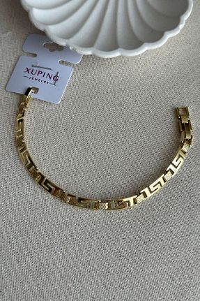 دستبند استیل (فولاد) طلائی زنانه استیل (فولاد) MODA - کد 857945233