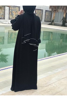 کلاه و ابایا مشکی زنانه جین NAKŞİDİL - کد 251007561