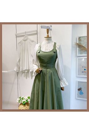 لباس خاکی زنانه بافتنی Faya Boutique - کد 847859119