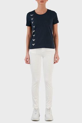 شلوار جین سفید زنانه پاچه تنگ Emporio Armani - کد 291673387
