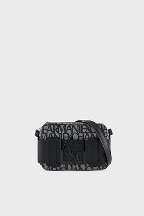 کیف دوشی مشکی زنانه چرم مصنوعی Armani Exchange - کد 782563515
