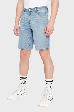 شلوارک و برمودا سرمه ای مردانه اسلیم فیت Armani Exchange - کد 311477979