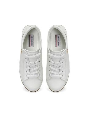 کفش اسنیکر سفید زنانه چرم اصل U.S. Polo Assn. - کد 821900718