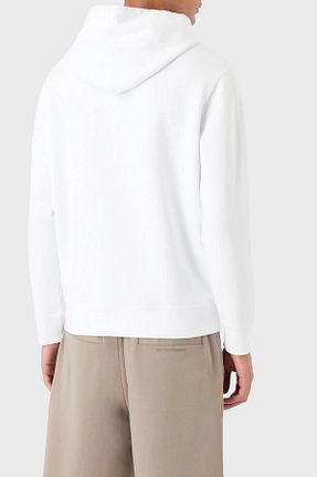 سوئیشرت سفید مردانه ساده Emporio Armani - کد 449575684