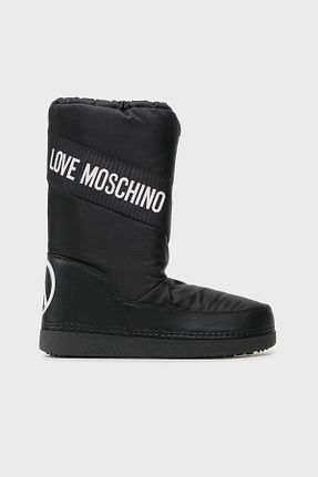 بوت برفی مشکی زنانه چرم مصنوعی Love Moschino - کد 747042590