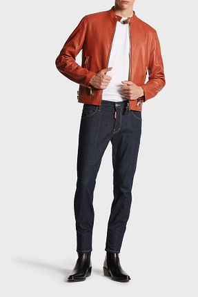 شلوار جین سرمه ای مردانه پاچه تنگ DSquared2 - کد 849816539