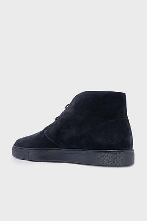 بوت / نیم بوت مشکی مردانه چرم خالص Emporio Armani - کد 759689543