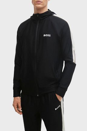 سوئیشرت مشکی مردانه ساده BOSS - کد 816225526