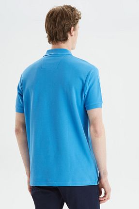 پولوشرت آبی مردانه %100 پنبه Nautica - کد 857635691