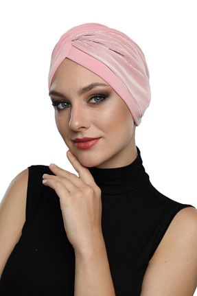 کلاه شنای حجاب صورتی زنانه fidan bone - کد 51143074