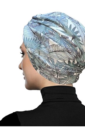 کلاه شنای حجاب بژ زنانه fidan bone - کد 747187150