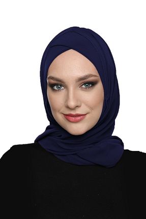 کلاه شنای حجاب سرمه ای زنانه fidan bone - کد 69403406