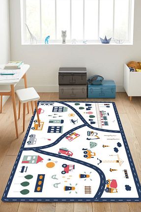 فرش بازی سفید خیر Decomia Home - کد 464583229