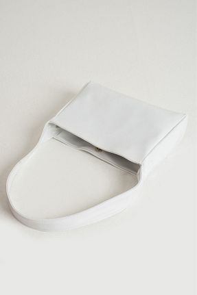 کیف دوشی سفید زنانه چرم مصنوعی Mybag - کد 823382414