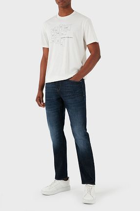 شلوار جین آبی مردانه پاچه تنگ Armani Exchange - کد 814784853