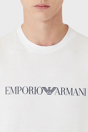 تیشرت سفید مردانه رگولار Emporio Armani - کد 256621609