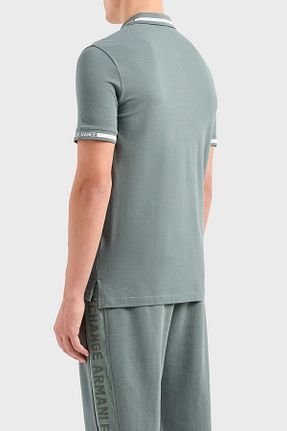 پولوشرت سبز مردانه %100 پنبه Armani Exchange - کد 804569375