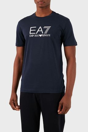 تیشرت سرمه ای مردانه اسلیم فیت EA7 - کد 809124808