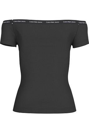 تیشرت مشکی زنانه رگولار Calvin Klein - کد 812365596