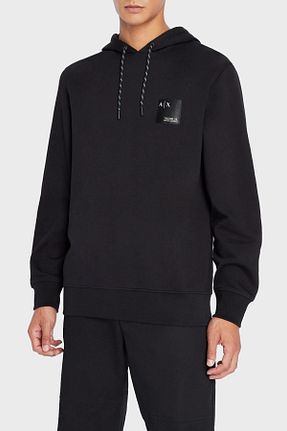 سوئیشرت مشکی مردانه چاپی Armani Exchange - کد 376213056