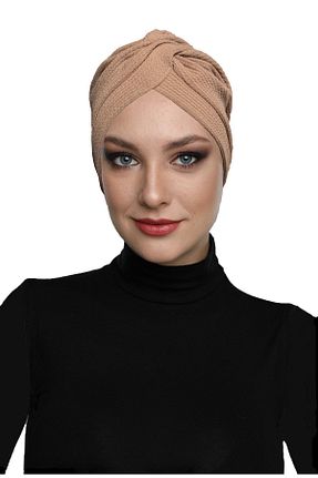 کلاه شنای حجاب قهوه ای زنانه fidan bone - کد 745223200