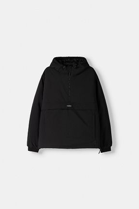کاپشن مشکی مردانه Relaxed Bershka - کد 858110996