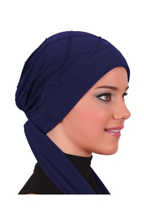 کلاه شنای حجاب سرمه ای زنانه fidan bone - کد 68361498