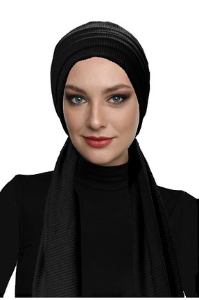 کلاه شنای حجاب مشکی زنانه fidan bone - کد 794364073