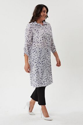 پیراهن سایز بزرگ نباتی زنانه رگولار LİM - کد 849732453
