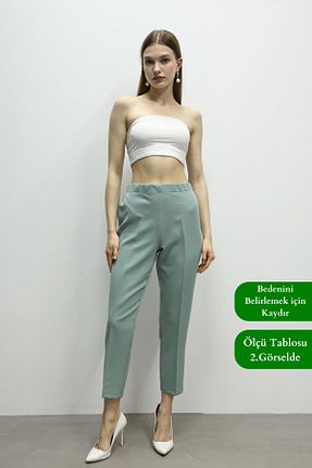 شلوار سبز زنانه مخلوط پلی استر Mogi Butik - کد 857938328