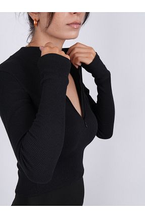بلوز مشکی زنانه ساده Fimay - کد 857934748