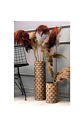 گلدان قهوه ای فلزی zelmur - کد 847566237