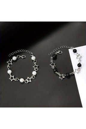 دستبند جواهر مشکی زنانه منجق bohemian takı tasarim - کد 821138342