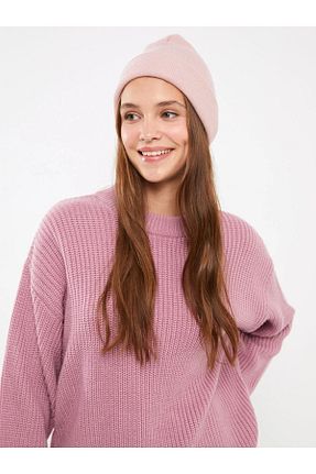 کلاه پشمی صورتی زنانه اکریلیک LC Waikiki - کد 797706243
