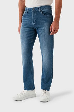 شلوار جین آبی مردانه پاچه ساده Armani Exchange - کد 848708183