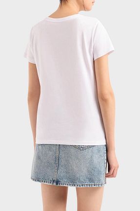 تیشرت سفید زنانه رگولار Armani Exchange - کد 820447699