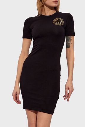 لباس مشکی زنانه بافت VERSACE JEANS COUTURE - کد 815754285