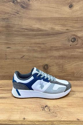 کفش اسنیکر سفید مردانه چرم اصل U.S. Polo Assn. - کد 816622352