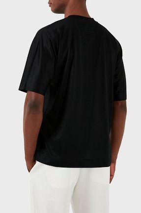 تیشرت مشکی مردانه اورسایز Emporio Armani - کد 814785561