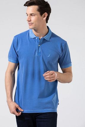 پولوشرت آبی مردانه %100 پنبه Nautica - کد 857614436
