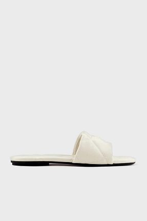 دمپائی سفید زنانه پلی اورتان Emporio Armani - کد 817906924