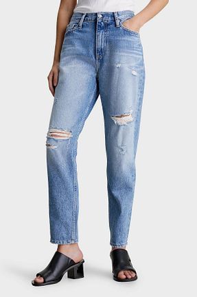 شلوار جین آبی زنانه رگولار Calvin Klein - کد 817637248