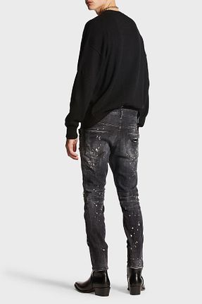شلوار جین مشکی مردانه پاچه تنگ DSquared2 - کد 850060538